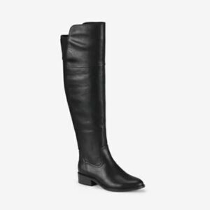 Baretraps Anika Black Over the Knee Boots Sleek Quiet Luxury Minimalist 9.5W-WC